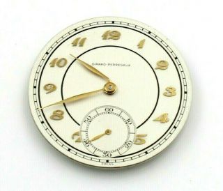 Vintage Girard - Perregaux Mechanical Pocket Watch Movement 17j Runs 6542 - 7
