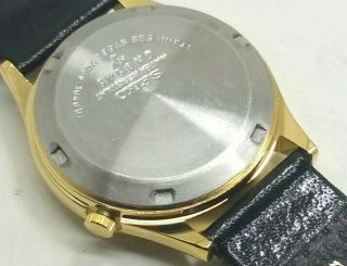 seiko5 automatic men ' s gold plated WHITE dial vintage japan made watch ORDER A 8