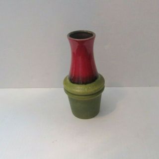 West German Pottery Vase Fat Lava Retro Vtg Scheurich Keramik 209 - 18 2