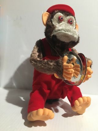 Vintage Jolly Chimp Cymbal Monkey Toy Taiwan Hsin Chi Musical Ape