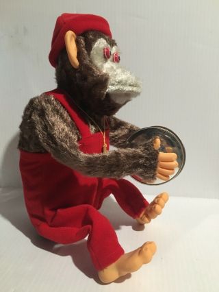 Vintage Jolly Chimp Cymbal Monkey Toy Taiwan HSIN CHI Musical Ape 3