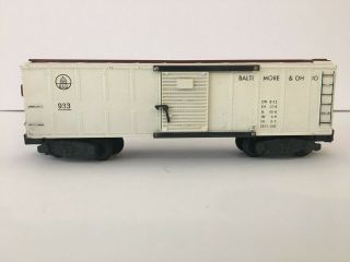 Vintage American Flyer Baltimore & Ohio 933 Box Car Toy Train