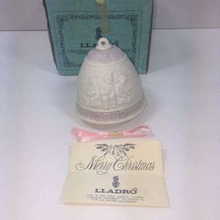 Lladro Christmas Bell Ornament First Annual Boxed Vintage 1987