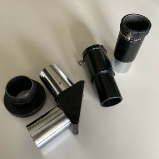 Vintage Celestron Telescope Eyepiece Adapter Parts With 2x Barlow Lens Japan