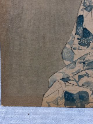 1930’s - 1940’s Vintage Japanese Art Pre WW2 1930 - 1940’s Framed Art 3