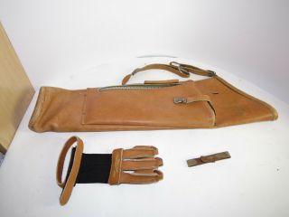 Vintage Shakespeare Leather Archery Quiver 1960 