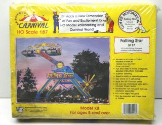 Vintage Ihc Ho 1:87 Carnival Falling Star Kit 5117 Complete Amusement Park Ride