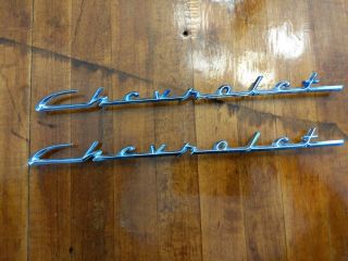 Chevrolet Bel Air Nomad 150/210 Emblem Script Gm 3710488 Chevy Vintage