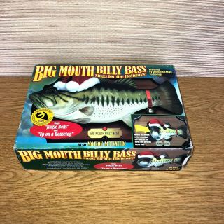 Vintage 1999 Gemmy Big Mouth Billy Bass Singing Fish Holiday Christmas