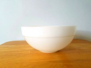 Vintage Fire King White Glass Mixing Bowl 7 3/8 " Colonial Band Usa