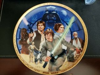 1988 Vintage Star Wars 10th Anniversary Plate