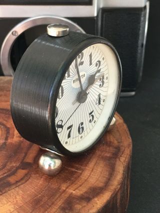 Vintage Raketa Mini Alarm Clock RARE 1960 ' s 0390 3