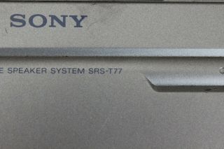 Vintage Sony Mini Speakers Active Speaker System SRS - T77 4