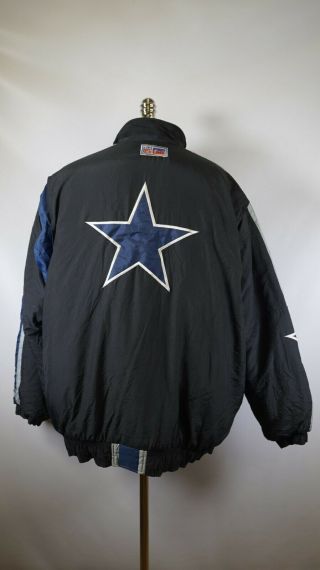 B5802 Vtg Starter Dallas Cowboys Nfl Football Full - Zip Jacket Size 2xl