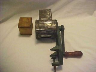 Vintage 2 In 1 Grater Cast Iron Model B Made In Usa Cheese Cabbage Carrots