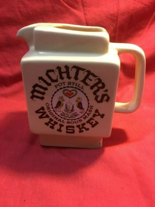 Vintage Michter ' s Whiskey Pitcher Decanter Pub Jug Pot Still Sour Mash1970 ' s 4