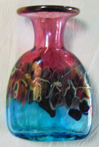 Vintage Robert Held Art Glass Vase,  Made In Canada.