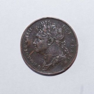 1822,  Farthing Great Britain Very High Value Vintage Coin