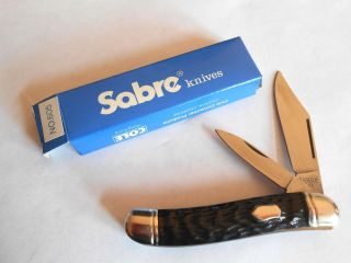 Vintage Sabre Pocketknife 605 Hong Kong In The Box Old Store Stock