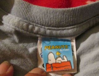 rare vintage PEANUTS LG.  T - SHIRT IT ' S THE GREAT PUMPKIN PATCH CHARLIE BROWN 2