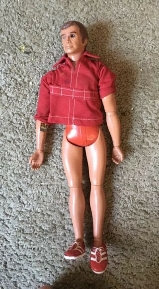 Vintage 1975 Kenner Six Million Dollar Man Doll Figurine Bionic Man Steve Austin