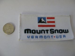 Vintage Ski Patch Mount Snow Vermont Vt Embroidered Nos Old Stock
