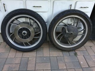 Yamaha Rd350lc Front Rear Wheel Combo Vintage Old Stuff 4lo 4y3