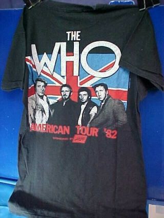 Orig 1982 The Who North American Tour Kids Concert T - Shirt