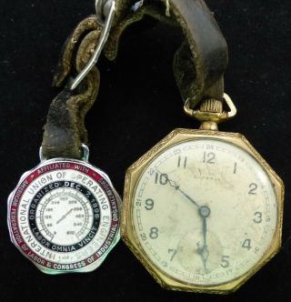 Antique Superva Gold Filled Pocket Watch 17 Jewels