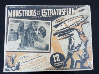 Vintage 1952 Zombies Of The Stratosphere Mexican Lobby Card (c)