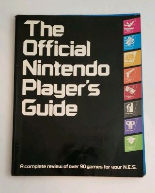 Vintage Nes 1987 Nintendo Game Official Nintendo Players Guide W/ All Stickers