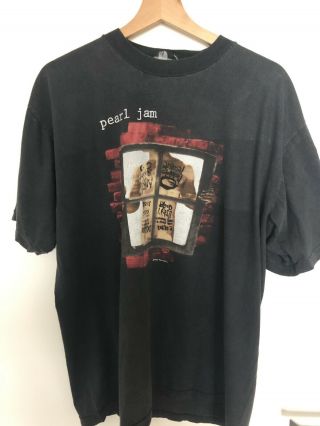 Rare Vintage Pearl Jam T Shirt - Size Xl Rock Grunge