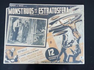 Vintage 1952 Zombies Of The Stratosphere Mexican Lobby Card (a)
