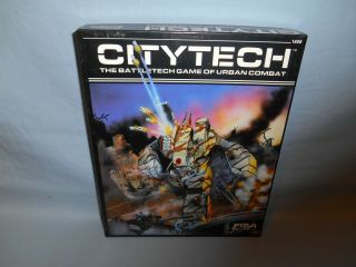 Vintage 1986 Fasa Battletech/citytech Science Fiction Game Unpunched 1608