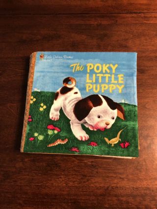 Vintage Poky Little Puppy Little Golden Book Fabric Soft Infant Toddler Book