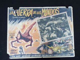 Vintage The War Of The Worlds Mexican Lobby Card (d) Vhtf