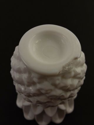 Vintage White Milk Glass Bud Vase / Candle Holder 4 