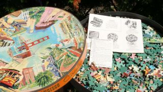 Vintage Springbok Jigsaw Round Puzzle San Francisco 1965