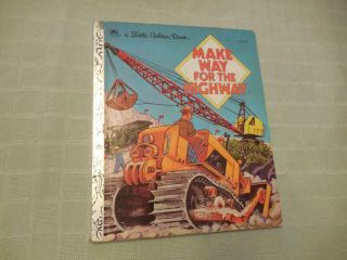 Make Way For The Highway - Vintage Book - 1961 - Little Golden Book - Very Good