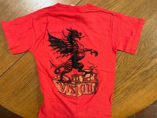 Vtg Rare Vision Street Wear Red No Code Of Conduct Dragon T - Shirt Size Medium