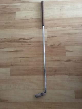 Vintage Arnold Palmer The Blade Putter With Cover Leather Grip