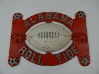 Vintage Alabama Crimson Tide Bama Wall Art Metal Plaque Roll Tide Elephants Red