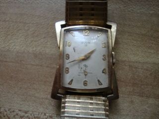 Vintage Mens Elgin Gold Filled Watch