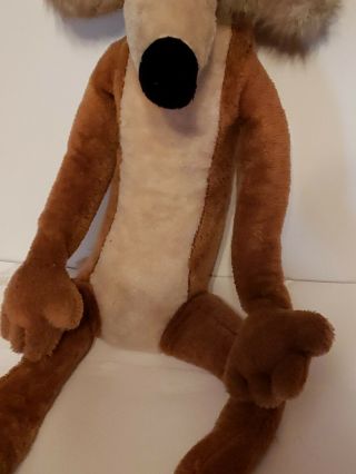 Vintage Wile E Coyote Large Plush Stuffed Warner Bros.  1971 Mighty Star Canada 5