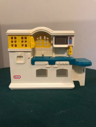Vintage Little Tikes Dollhouse Country Kitchen Mini Plastic Furniture