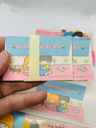 Vintage Sanrio Little Twin Stars 1976 Mini Letter Set With Envelopes And Sticker 3