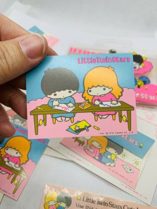 Vintage Sanrio Little Twin Stars 1976 Mini Letter Set With Envelopes And Sticker 4