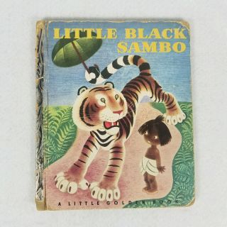 Vintage Little Black Sambo 1948 Golden Book Helen Bannerman Gustaf Tenggren