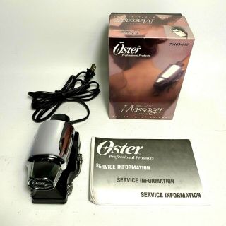 Vintage Oster Stim - U - Lax Vibrating Handheld Massager Barber 76103 - 100
