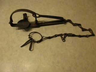 Vintage,  S.  Newhouse,  1 1/2 Animal Trap,  Oneida Community,  Flat Link Chain